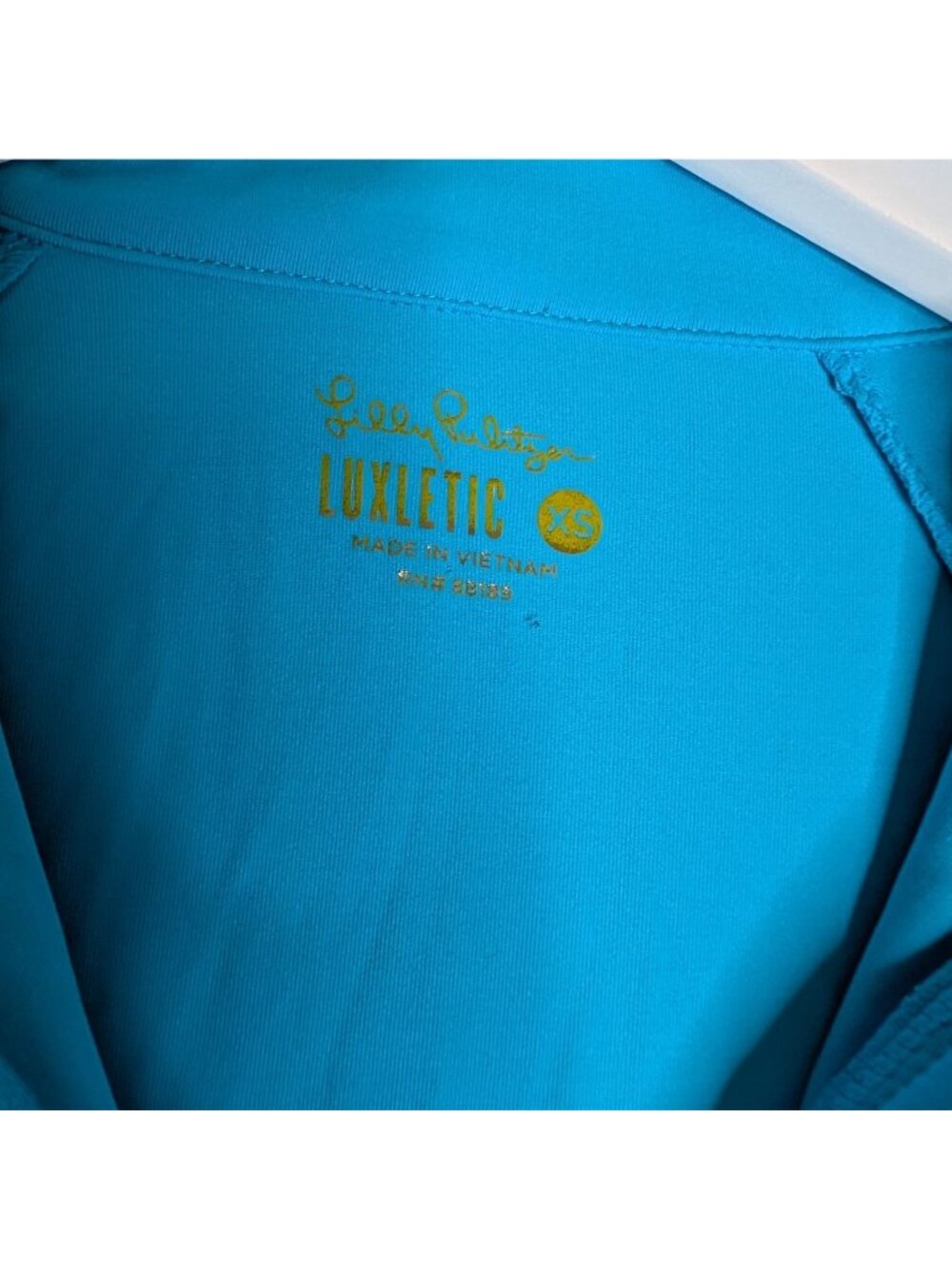 Lilly Pulitzer Justine Luxletic Pullover Lunar Blue Womens Size S 1/4 Zip Long S - Picture 7 of 13